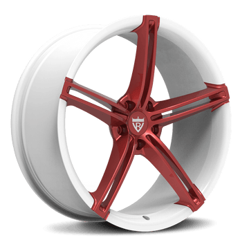 CUSTOM 1 PIECE 5 SPOKE MAROON FORGED WHEELS SERIES : RV-MS63B - RVRN WHEELS